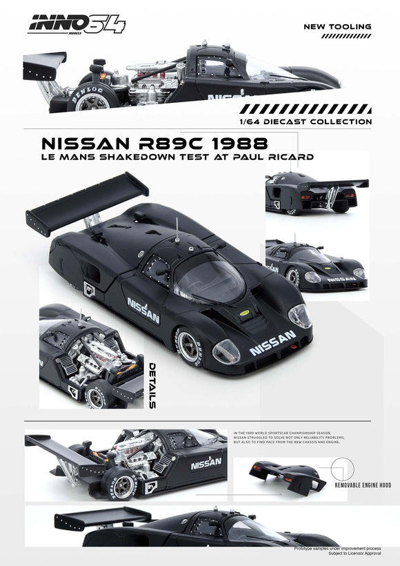 Nissan R89C Le Mans Shakedown Test at Paul Ricard 1988 - INNO64 - 1:64