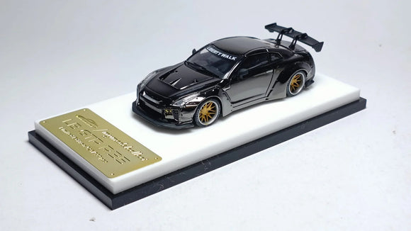 Nissan GT-R (R35) LB (Chrome Gun Grey) - My Model Collect - 1:64