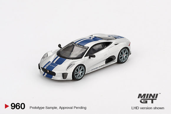 Jaguar C-X75 (LHD) (Silver) - MINI GT - 1:64