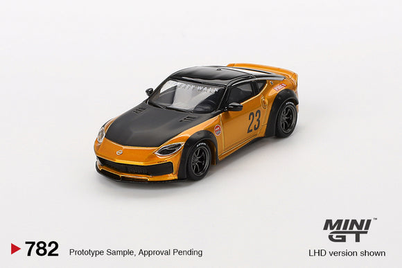 Nissan Fairlady Z LB Nation Works (RHD) (LB Gold) - MINI GT - 1:64