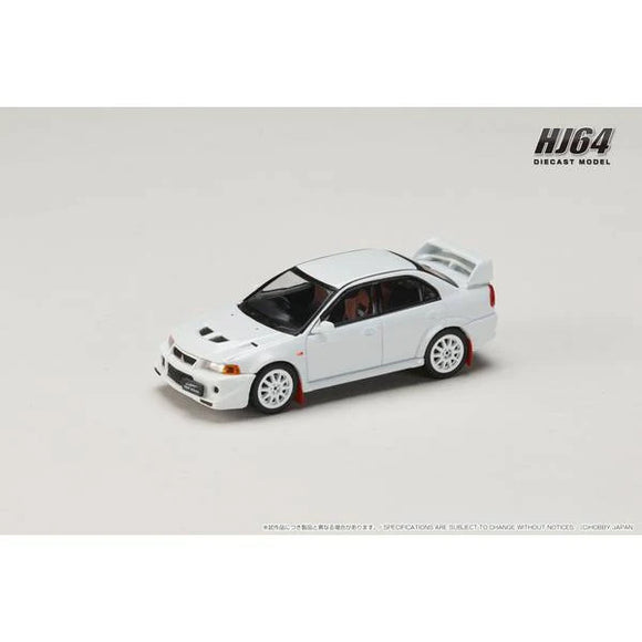 Mitsubishi Lancer GSR Evolution VI T.M.E. (CP9A) 2000 with Mud Flap (Scortia White) - HOBBY JAPAN - 1:64