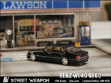 Mercedes-Benz W140 S600 (Dunkel Grün) - Street Weapon - 1:64