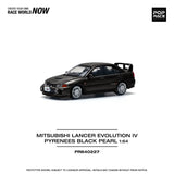 Mitsubishi Lancer Evolution IV (Pyrenees Black Pearl) - Pop Race - 1:64