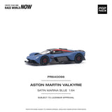 Aston Martin Valkyrie (Satin Marina Blue) - Pop Race - 1:64