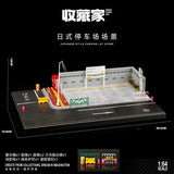 Japanese Style Parking Lot Miniature Scene - Black Box Diorama - 1:64 Modellauto 1/64