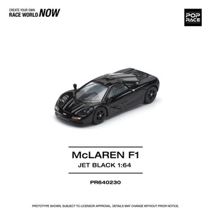 McLaren F1 (Jet Black) - Pop Race - 1:64