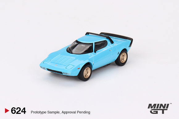 Lancia Stratos HF Stradale (LHD) (Azzuro Chiaro) - MINI GT - 1:64