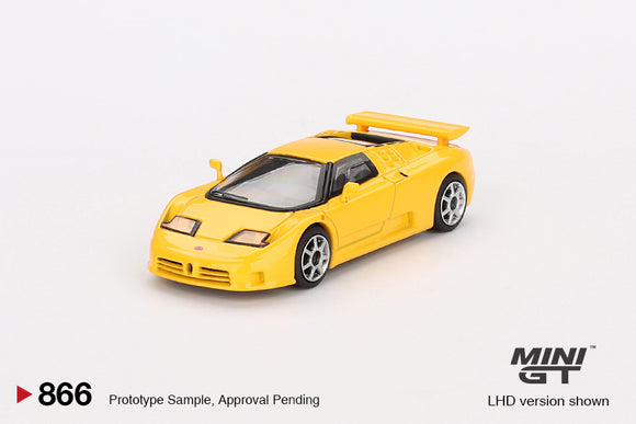 Bugatti EB110 Super Sport (LHD) (Giallo Bugatti) - MINI GT - 1:64