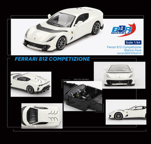 Ferrari 812 Competizione (Bianco Avus) - BBR - 1:64