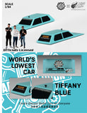 World's Shortest Drivable Car Carmagheddon (Tiffany Blue) - Micro Turbo - 1:64 - Modelcars Passion