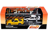 Initial D Set Vol. 10, Keisuke Takahashi Mazda RX-7 (FD3S) & Wataru Akiyama Toyota Corolla Levin (AE86) - Modeler's - 1:64 Modellauto 1/64