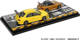 Initial D Set Vol.6 Satoshi Omiya Mazda MX5 Roadster RS NB8C VS Kobayakawa Mitsubishi Lancer Evolution VII CT9A - Modeler's - 1:64 Modellauto 1/64