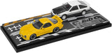 Initial D Set Vol. 10, Keisuke Takahashi Mazda RX-7 (FD3S) & Wataru Akiyama Toyota Corolla Levin (AE86) - Modeler's - 1:64 Modellauto 1/64