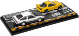 Initial D Set Vol. 10, Keisuke Takahashi Mazda RX-7 (FD3S) & Wataru Akiyama Toyota Corolla Levin (AE86) - Modeler's - 1:64 Modellauto 1/64