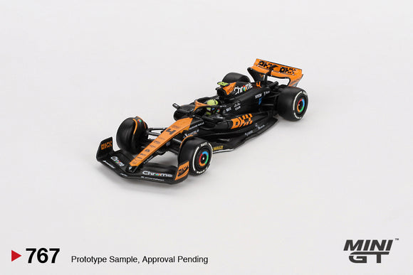 McLaren MCL60 #4 2023 F1 Japanese GP 2nd Place Lando Norris - MINI GT - 1:64