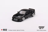 Nissan Silvia (S15) Rocket Bunny (RHD) (Black Pearl) - MINI GT - 1:64