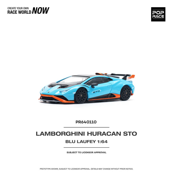 Lamborghini Huracán STO (Blue) - Pop Race - 1:64