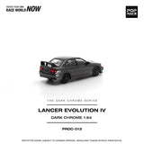 Mitsubishi Lancer Evolution IV (Dark Chrome) - Pop Race - 1:64 Modellauto 1/64