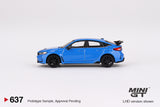 Honda Civic Type R 2023 (LHD) (Boost Blue Pearl) - MINI GT - 1:64