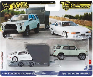 Toyota 4Runner 2018 & Toyota Supra 1989 Team Transport - Hotwheels - 1:64