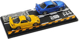 Initial D Set Vol. 8, Keisuke Takahashi, Mazda RX-7 (FD3S) & Yoshizo Hoshino Nissan Skyline GT-R (BNR34) - Modeler's - 1:64 Modellauto 1/64