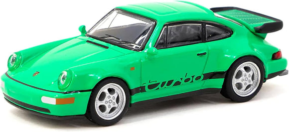 Porsche 911 Turbo (Green) - Tarmac Works/Schuco - 1:64
