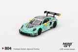 Porsche 911 GT3 R #28 2023 FIA GT World Cup 70th Macau Grand Prix HubAuto Racing - MINI GT - 1:64