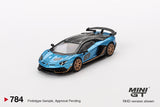 Lamborghini Aventador SVJ 63 (LHD) (Blu Aegir) - MINI GT - 1:64