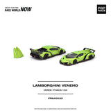 Lamborghini Veneno (Verde Ithaca) - Pop Race - 1:64 Modellauto 1/64