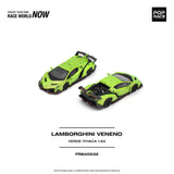 Lamborghini Veneno (Verde Ithaca) - Pop Race - 1:64 Modellauto 1/64