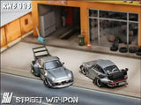 RWB 993 Low Tail (Grau) - Street Warrior - 1:64 Modellauto 1/64