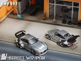 RWB 993 High Tail (Grau) - Street Warrior - 1:64 Modellauto 1/64