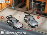 RWB 993 High Tail (Grau) - Street Warrior - 1:64 Modellauto 1/64