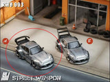 RWB 993 Low Tail (Grau) - Street Warrior - 1:64 Modellauto 1/64