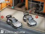 RWB 993 Low Tail (Grau) - Street Warrior - 1:64 Modellauto 1/64