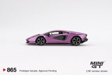 Lamborghini Countach LPI 800-4 (LHD) (Viola 30th) - MINI GT - 1:64
