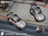 RWB 993 Heavenly Double Exhaust Track Livery - Street Weapon - 1:64 Modellauto 1/64