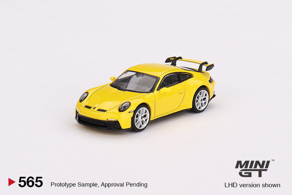 Porsche 911 (992) GT3 (LHD) (Racing Yellow) - MINI GT - 1:64