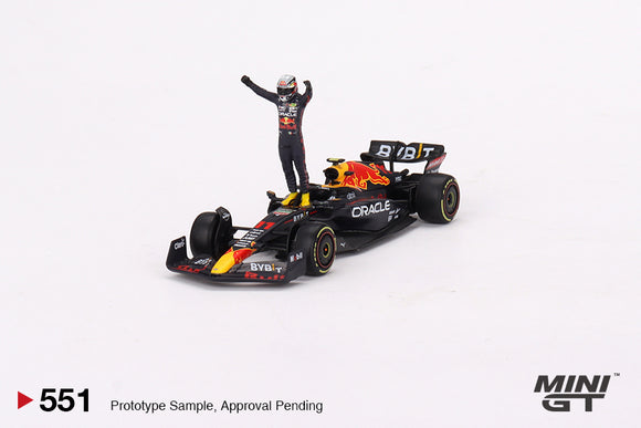 Oracle Red Bull Racing RB18 #11 Sergio Pérez 2022 Monaco Grand Prix Winner - MINI GT - 1:64