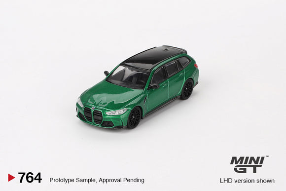 BMW M3 Competition Touring (LHD) (Isle of Man Green Metallic) - MINI GT - 1:64
