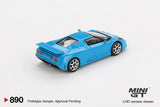 Bugatti EB110 Super Sport (LHD) (Blu Bugatti) - MINI GT - 1:64