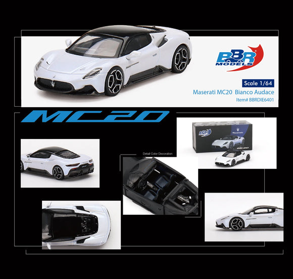 Maserati MC20 (Bianco Audace) - BBR - 1:64