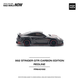 Porsche 911 (992) Stinger GTR Carbon Edition/Red line - Pop Race - 1:64 - Modelcars Passion