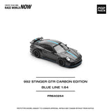 Porsche 911 (992) Stinger GTR Carbon Edition/Blue line - Pop Race - 1:64 - Modelcars Passion