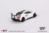 Chevrolet Corvette Z06 2023 (LHD) (Arctic White) - MINI GT - 1:64