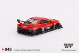 Nissan LB-ER34 Super Silhouette Skyline (RHD) (Red/Black) - MINI GT - 1:64