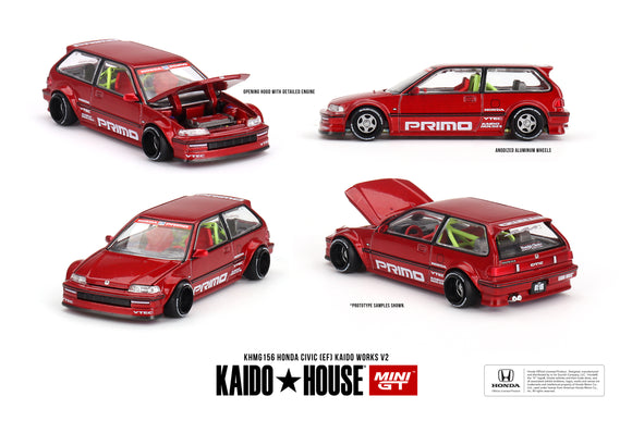Honda Civic (EF) Kaido Works V2 - MINI GT - 1:64