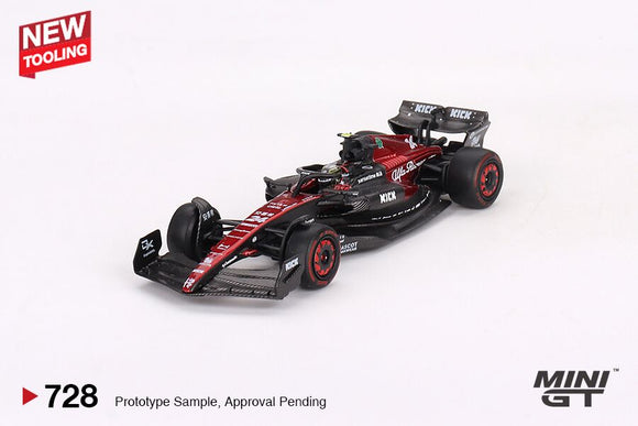 Alfa Romeo F1 Team KICK C43 #24 Zhou Guanyu 2023 Australian Grand Prix - MINI GT - 1:64
