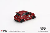 LB-WORKS x Abas Works Abarth 595 (LHD) (Red) - MINI GT - 1:64