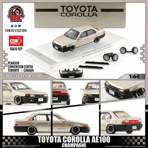 Toyota Corolla AE100 (LHD) (Champagne) - BM Creations - 1:64 - Modelcars Passion